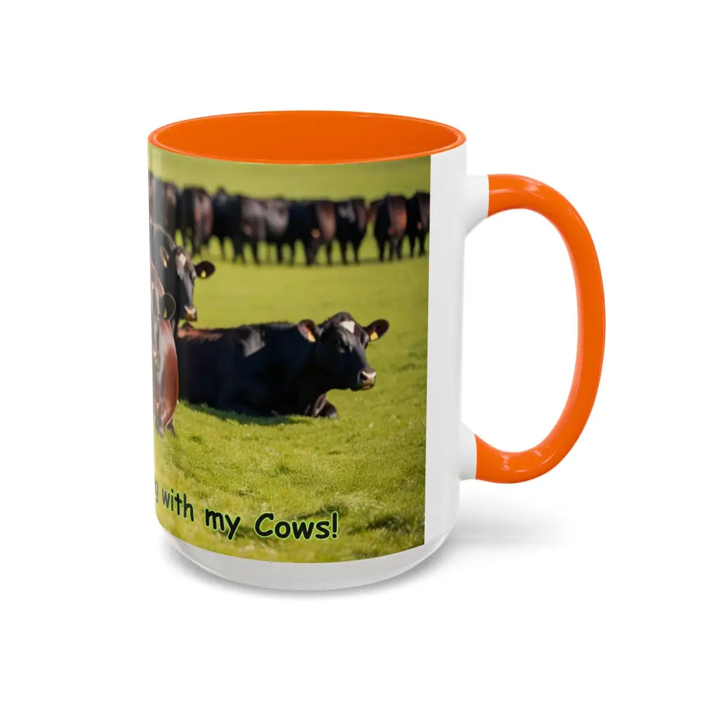 I love Cows Coffee Mug Chilling Cows Country Lifestyle Farm Gifts 15oz - Mug