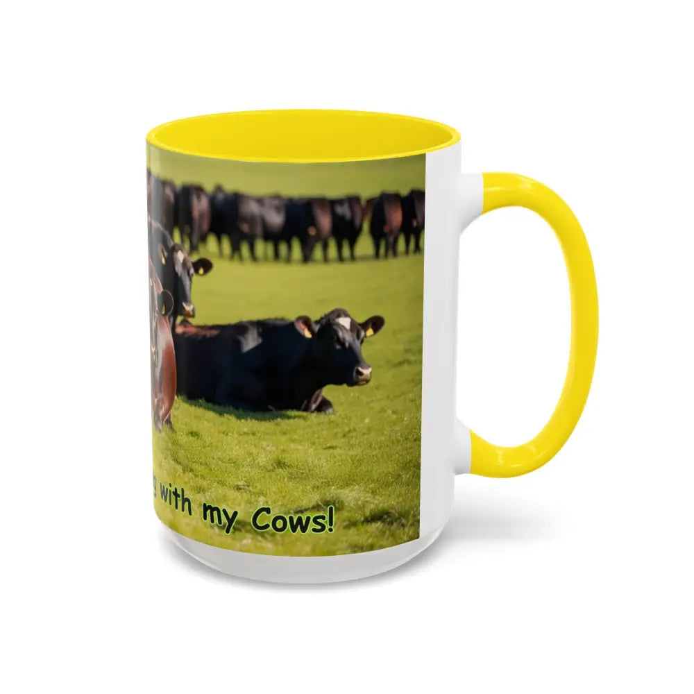 I love Cows Coffee Mug Chilling Cows Country Lifestyle Farm Gifts 15oz - Mug