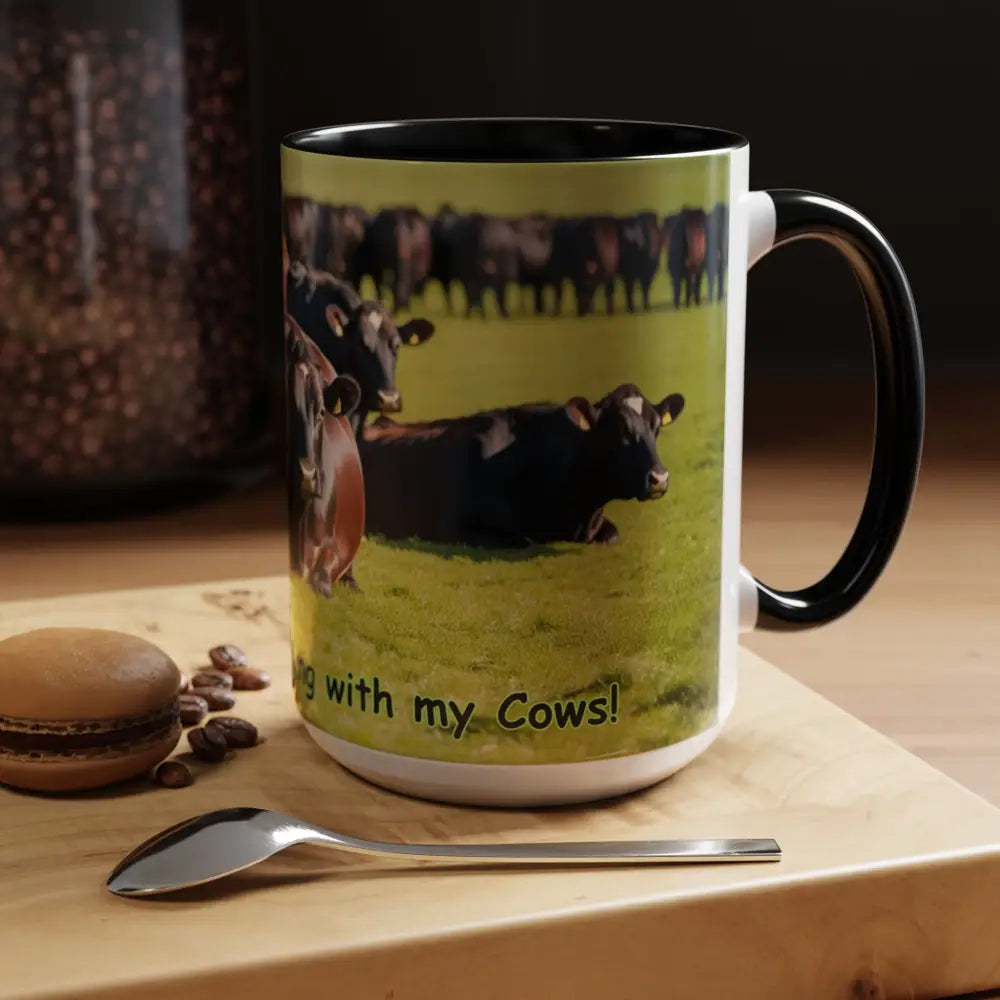 I love Cows Coffee Mug Chilling Cows Country Lifestyle Farm Gifts 15oz - Mug