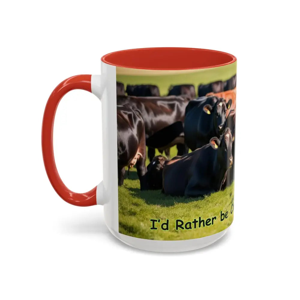 I love Cows Coffee Mug Chilling Cows Country Lifestyle Farm Gifts 15oz - Mug