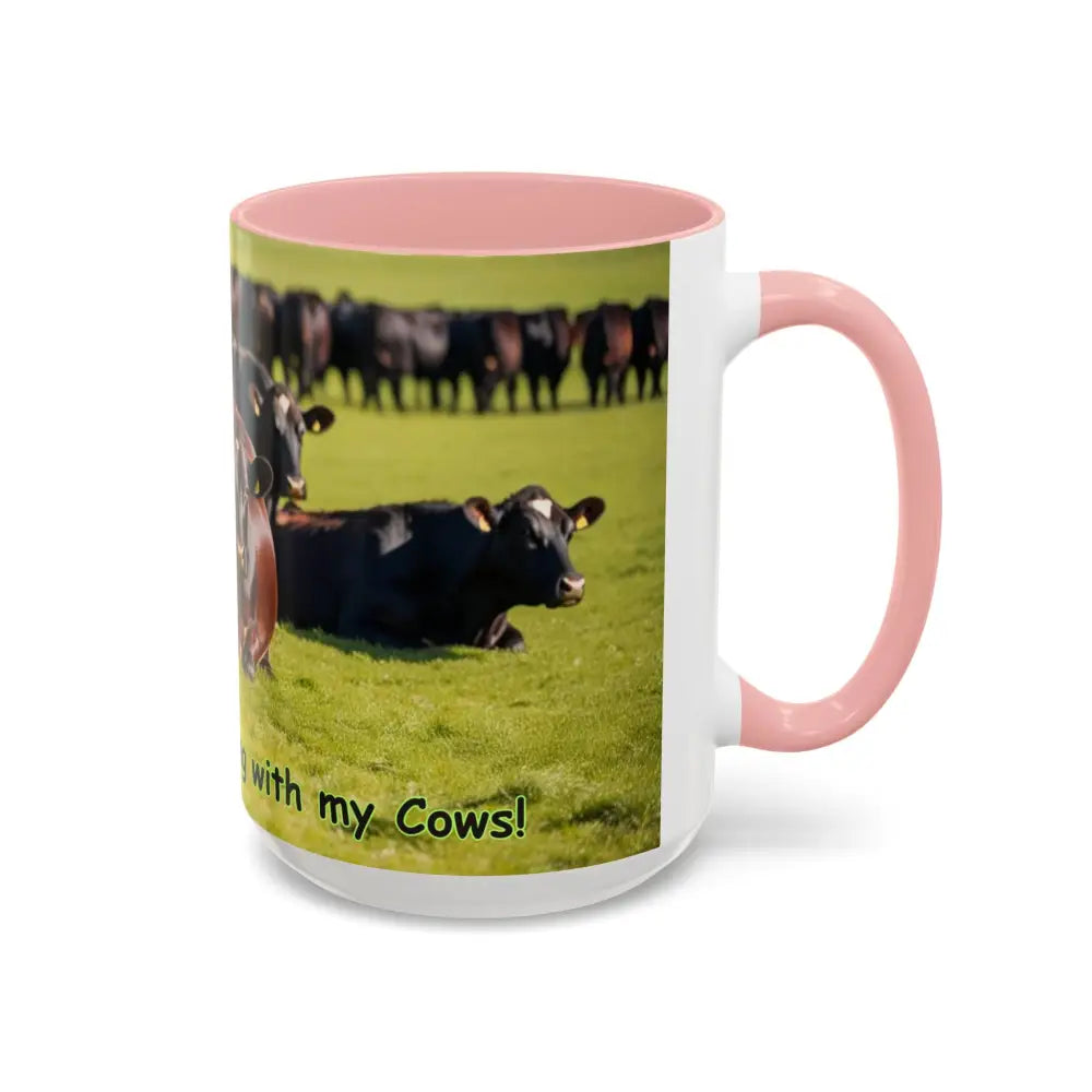 I love Cows Coffee Mug Chilling Cows Country Lifestyle Farm Gifts 15oz - Mug