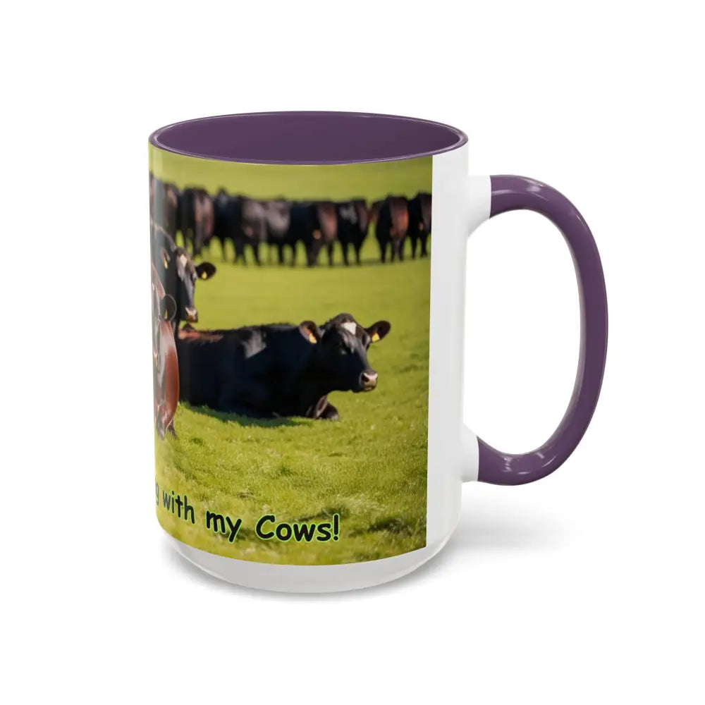 I love Cows Coffee Mug Chilling Cows Country Lifestyle Farm Gifts 15oz - Mug