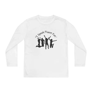 I Speak Fluent Fun Youth Unisex Long Sleeve Shirt. Perfect Gift for Teens White / S Kids clothes