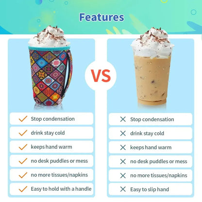 Iced Drink Sleeves, Western Reusable Coolie Sleeve, Neoprene Sleeve - The Best New Thing