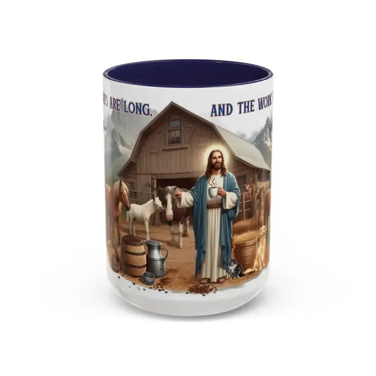 Inspirational Jesus Coffee Mug, Spiritual Motivational Gifts, 15oz - The Best New Thing