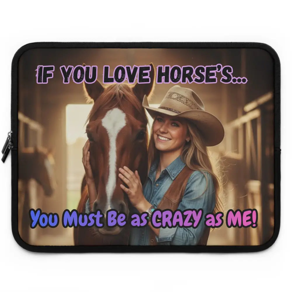 Laptop Sleeve - Horse Lover Gifts Laptop Cover Best Gifts For Her - Black / 17’’ - Laptop Sleeve