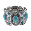 Western Fashion Bracelets Elastic Bracelets & Bangles Horse Lover Jewelry - Blue - Jewelry