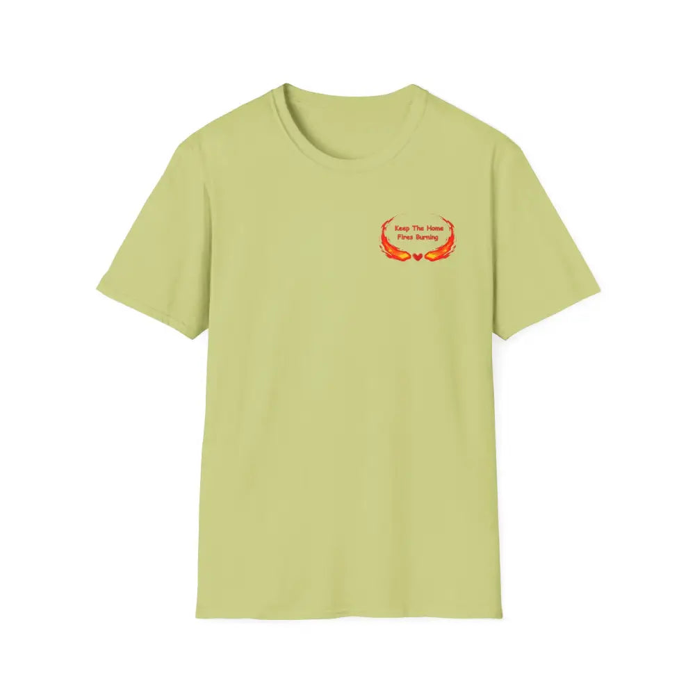 Love T-Shirt Anniversary Keep the Home Fires Burning Shirt Valentines Gift Romance Gift - S / Pistachio - T-Shirt