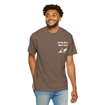 Lucky Barn Work T-shirt Farm and Rancher Work Tee Work Shirt - T-Shirt
