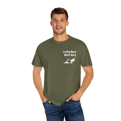 Lucky Barn Work T-shirt Farm and Rancher Work Tee Work Shirt - T-Shirt