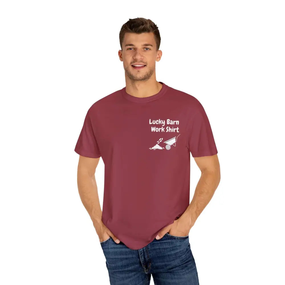 Lucky Barn Work T-shirt Farm and Rancher Work Tee Work Shirt - T-Shirt