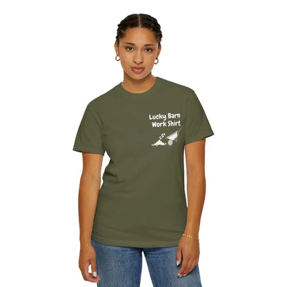 Lucky Barn Work T-shirt Farm and Rancher Work Tee Work Shirt - T-Shirt
