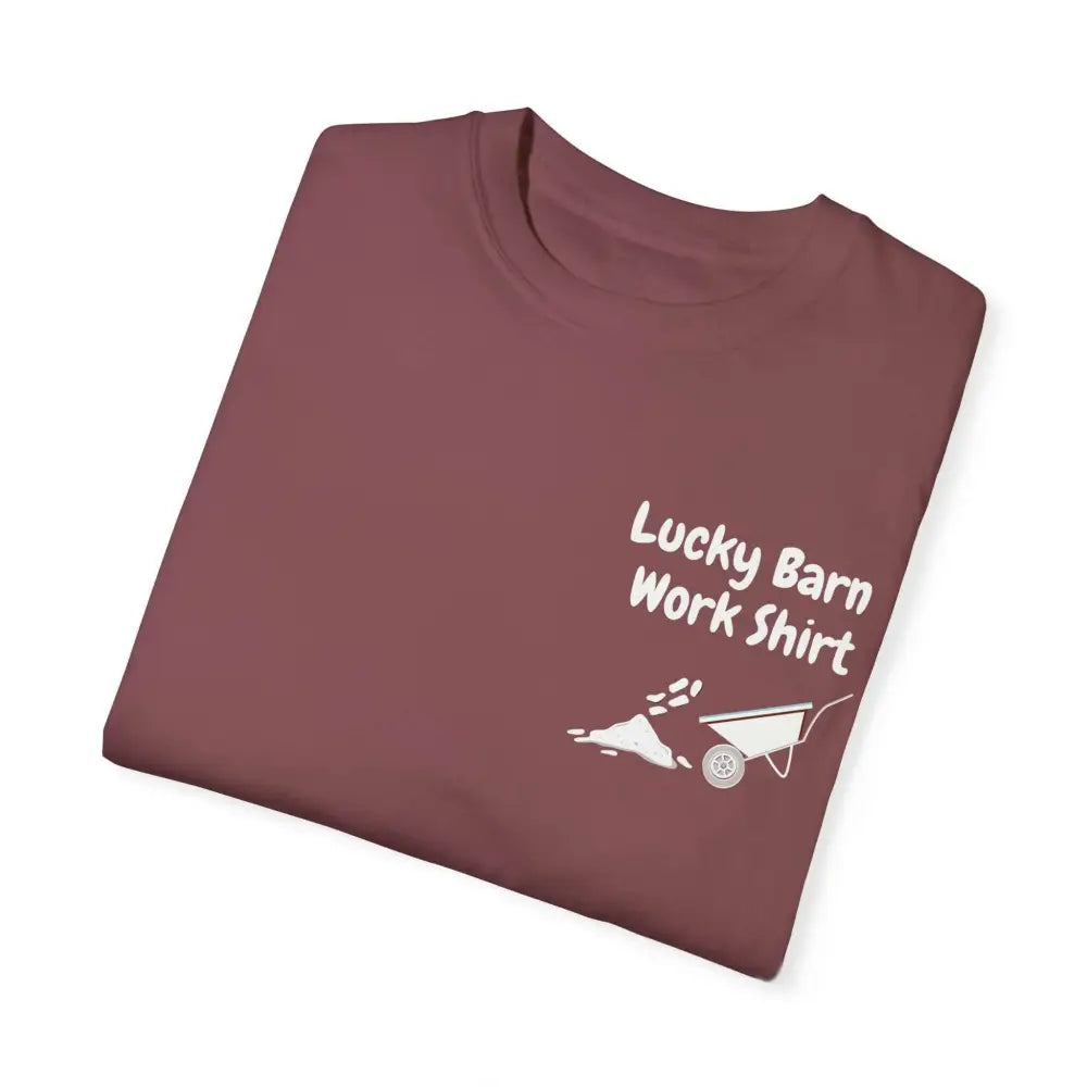 Lucky Barn Work T-shirt Farm and Rancher Work Tee Work Shirt - T-Shirt