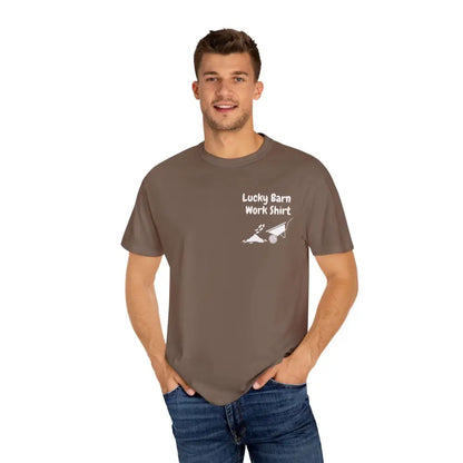 Lucky Barn Work T-shirt Farm and Rancher Work Tee Work Shirt - T-Shirt