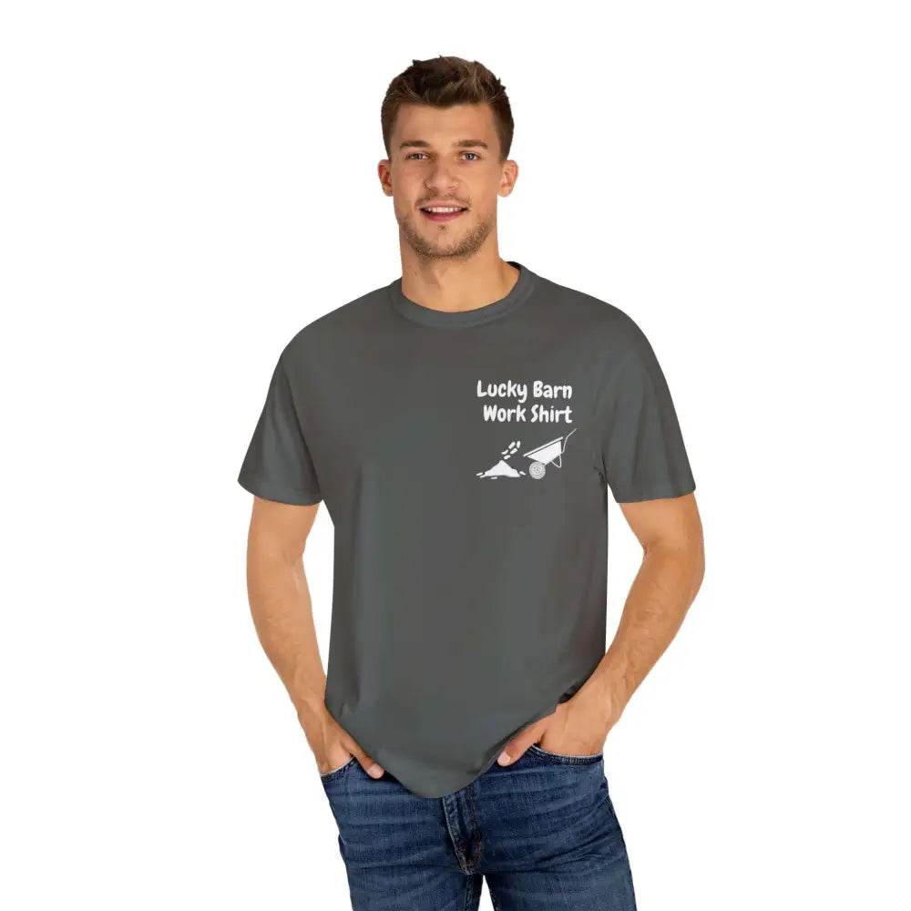 Lucky Barn Work T-shirt Farm and Rancher Work Tee Work Shirt - T-Shirt