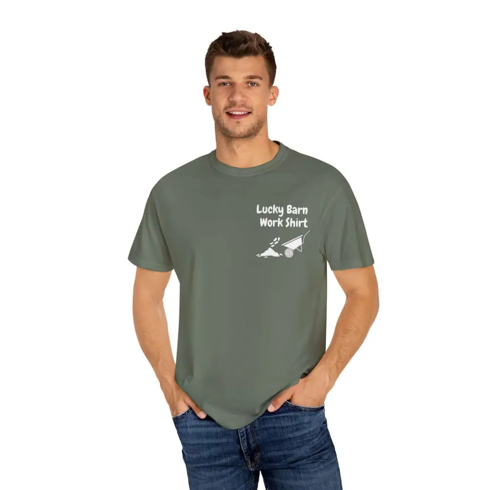Lucky Barn Work T-shirt Farm and Rancher Work Tee Work Shirt - T-Shirt