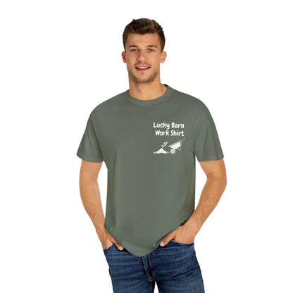 Lucky Barn Work T-shirt Farm and Rancher Work Tee Work Shirt - T-Shirt
