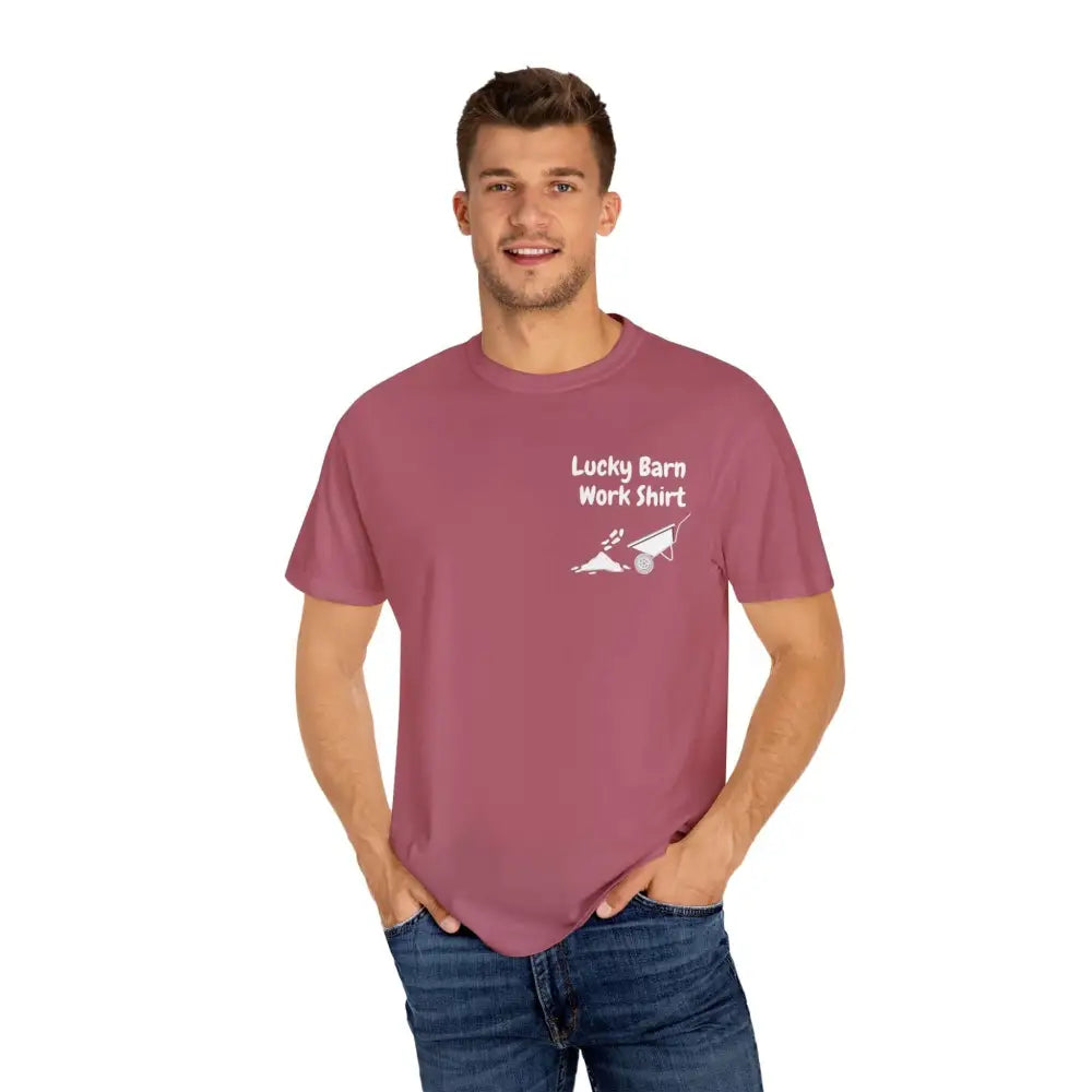 Lucky Barn Work T-shirt Farm and Rancher Work Tee Work Shirt - T-Shirt