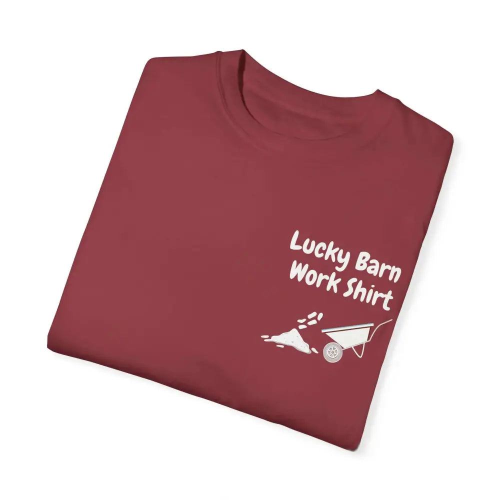 Lucky Barn Work T-shirt Farm and Rancher Work Tee Work Shirt - T-Shirt
