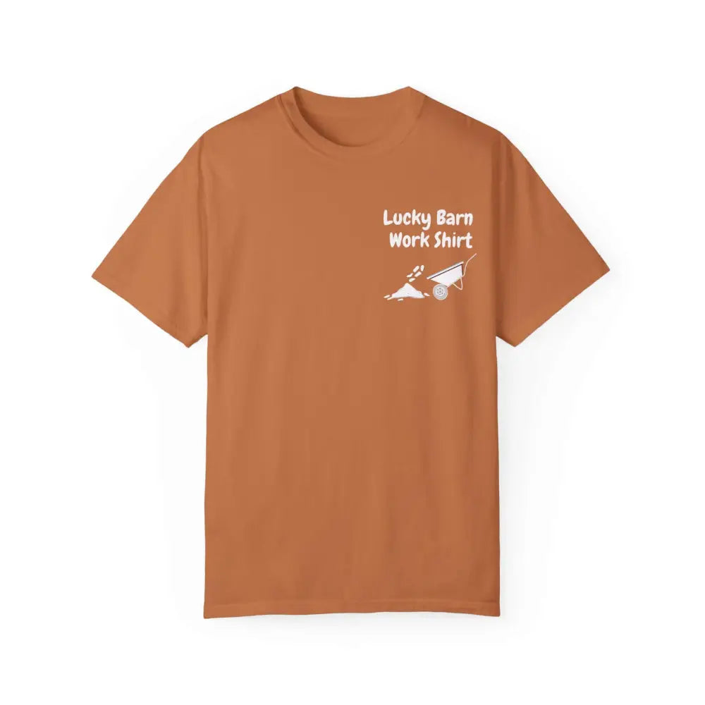 Lucky Barn Work T-shirt Farm and Rancher Work Tee Work Shirt - Yam / S - T-Shirt