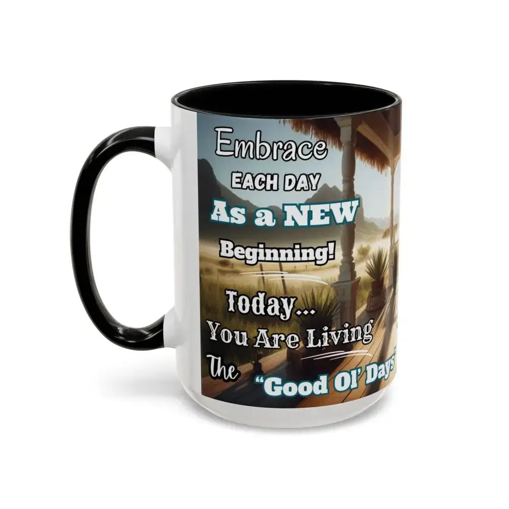 Morning Motivational Accent Coffee Mug - Perfect Pick Me Up Gift - Mugs