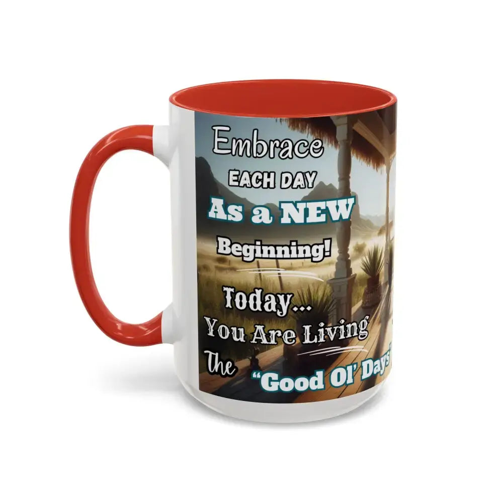 Morning Motivational Accent Coffee Mug - Perfect Pick Me Up Gift - Mugs