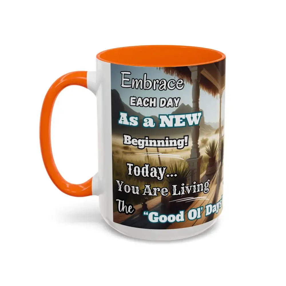 Morning Motivational Accent Coffee Mug - Perfect Pick Me Up Gift - Mugs