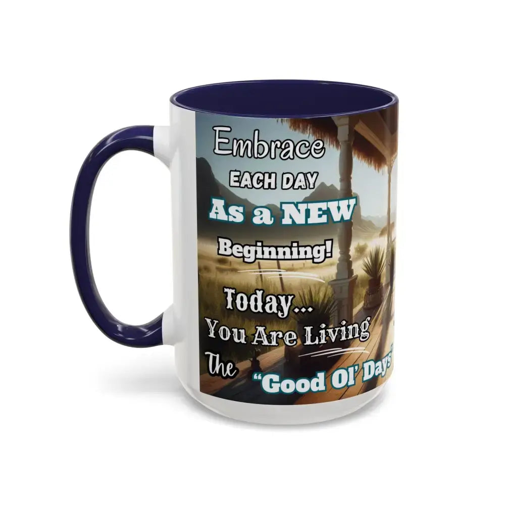 Morning Motivational Accent Coffee Mug - Perfect Pick Me Up Gift - Mugs