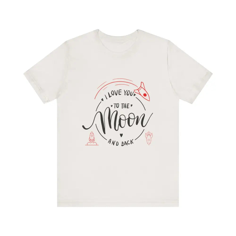 Mother’s Day Love You to the Moon and Back Unisex T-Shirt - Vintage White / XS - T-Shirt