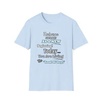 Motivational T-Shirt Embrace Each Day Inspirational Tee Good Ol Days Soft Tees - S / Light Blue - T-Shirt