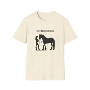 My Happy Place T-Shirt, Horse Lover Shirt, Western Tee, Farm Apparel - The Best New Thing