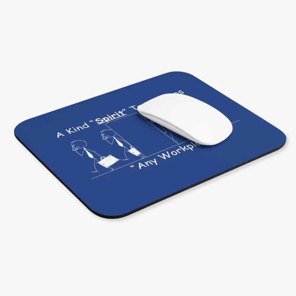 Office Mouse Pad A Kind Spirit Transforms Any Workplace Inspirational Quote - 9’’ × 8’’ / Rectangle - Home Decor