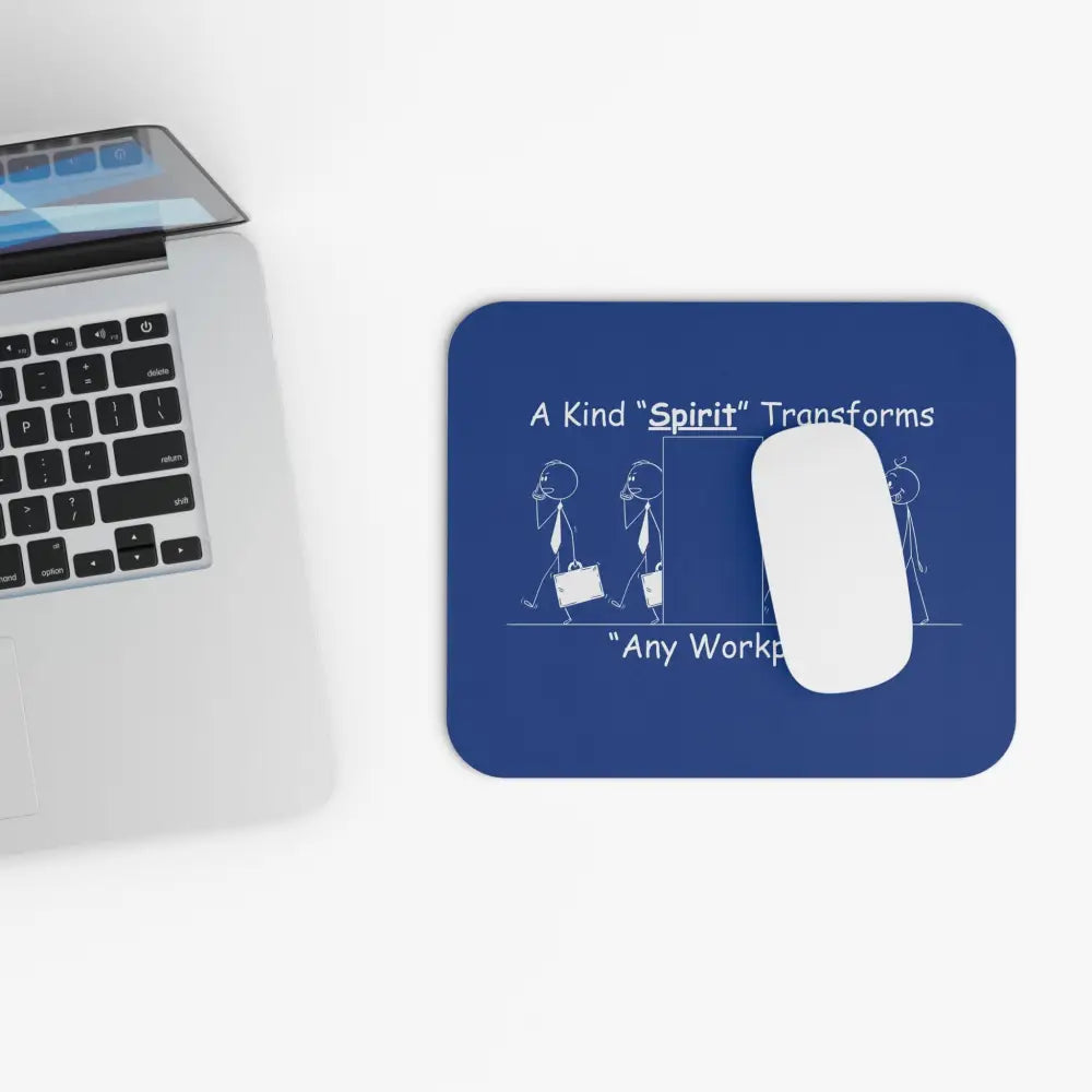 Office Mouse Pad A Kind Spirit Transforms Any Workplace Inspirational Quote - 9’’ × 8’’ / Rectangle - Home Decor