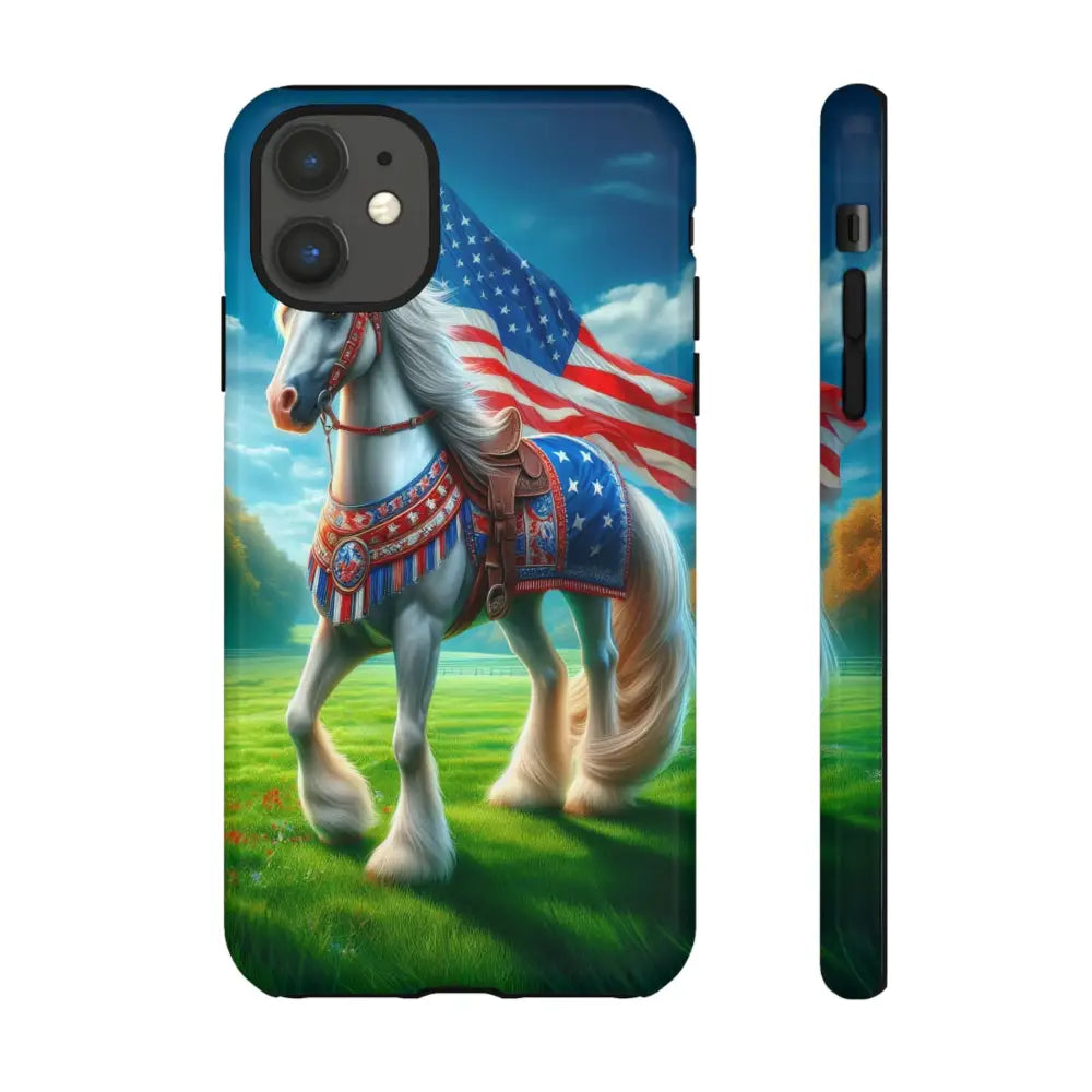 Patriotic iPhone Cell Phone Case Smart Phone Covers iPhone Tough Cases iPhone 11 / Glossy Phone Case