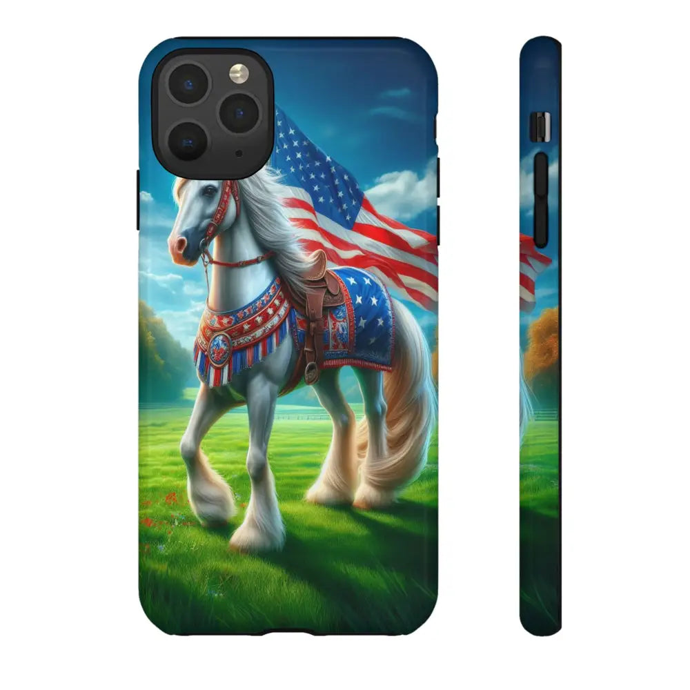 Patriotic iPhone Cell Phone Case Smart Phone Covers iPhone Tough Cases iPhone 11 Pro Max / Glossy Phone Case