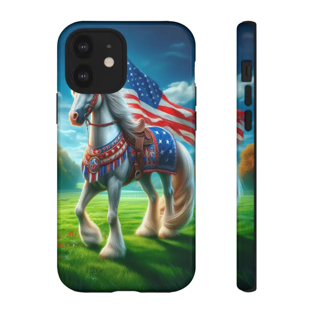 Patriotic iPhone Cell Phone Case Smart Phone Covers iPhone Tough Cases iPhone 12 / Glossy Phone Case