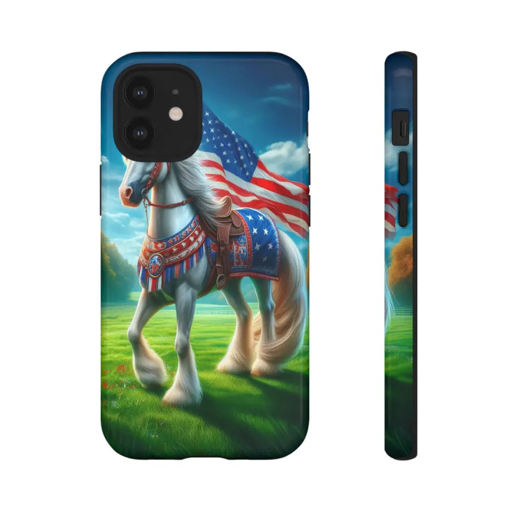Patriotic iPhone Cell Phone Case Smart Phone Covers iPhone Tough Cases iPhone 12 Mini / Glossy Phone Case