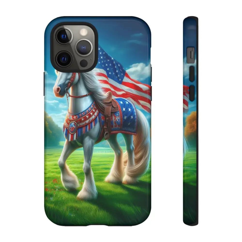 Patriotic iPhone Cell Phone Case Smart Phone Covers iPhone Tough Cases iPhone 12 Pro / Glossy Phone Case