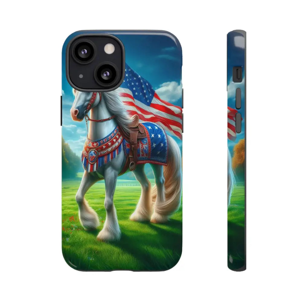 Patriotic iPhone Cell Phone Case Smart Phone Covers iPhone Tough Cases iPhone 13 Mini / Glossy Phone Case