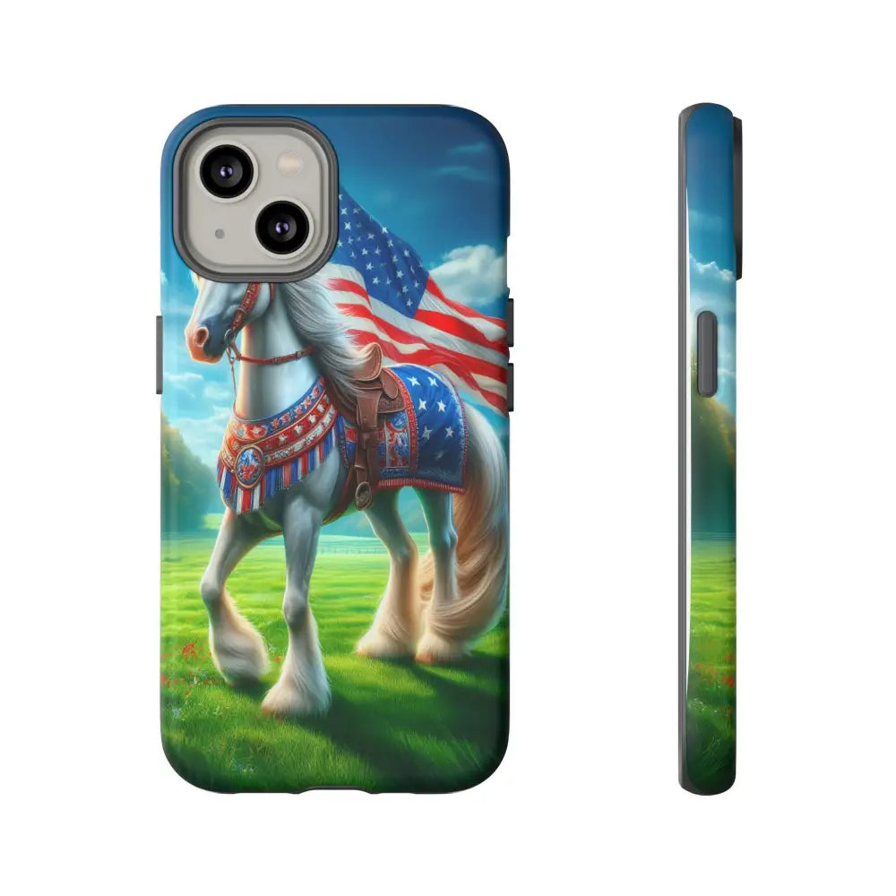 Patriotic iPhone Cell Phone Case Smart Phone Covers iPhone Tough Cases - iPhone 14 / Matte - Phone Case
