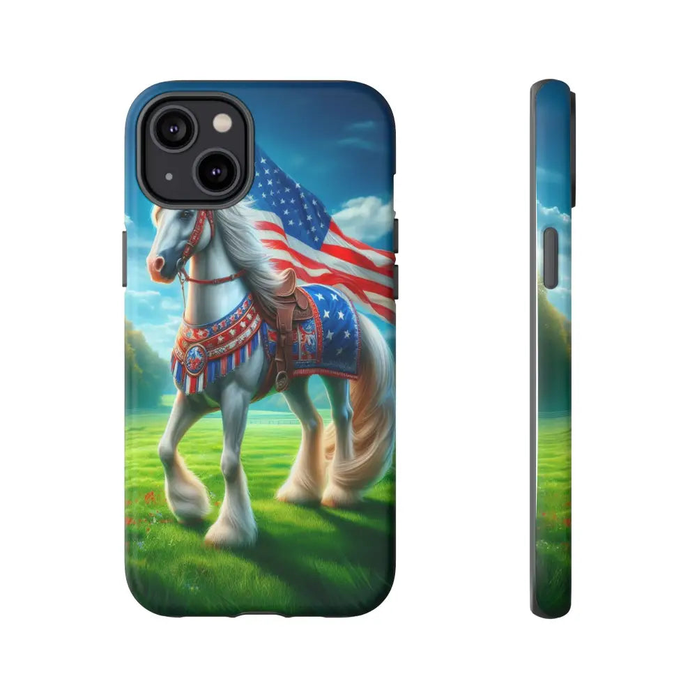 Patriotic iPhone Cell Phone Case Smart Phone Covers iPhone Tough Cases iPhone 14 Plus / Matte Phone Case