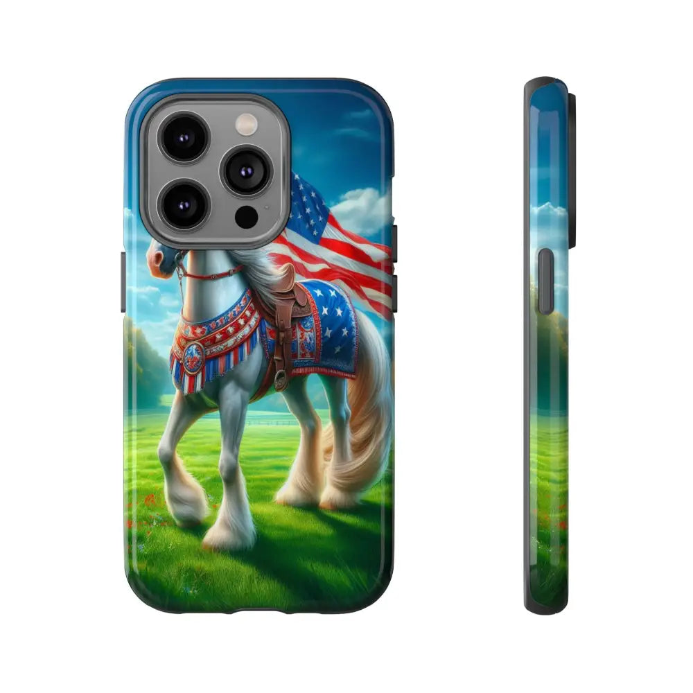 Patriotic iPhone Cell Phone Case Smart Phone Covers iPhone Tough Cases iPhone 14 Pro / Glossy Phone Case