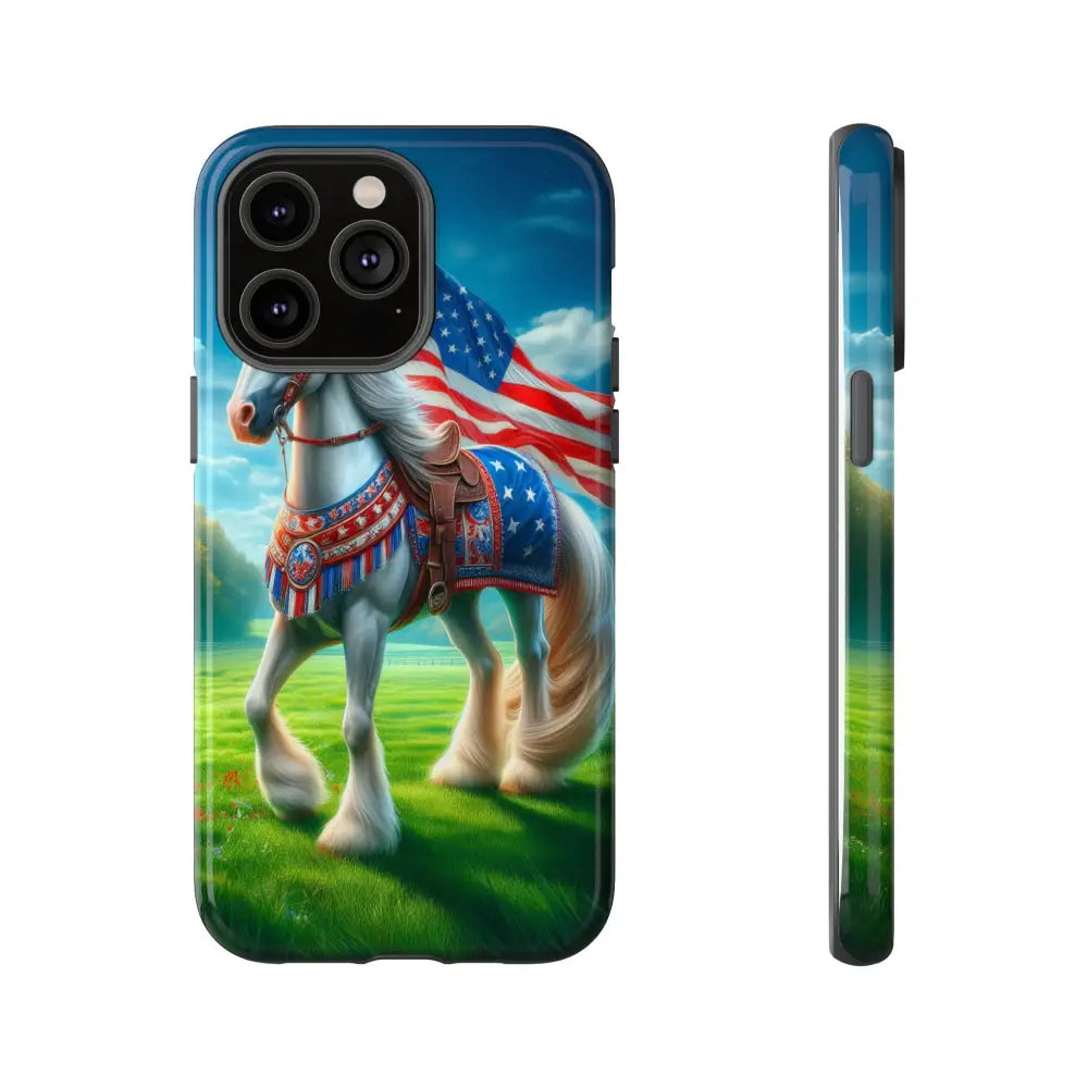 Patriotic iPhone Cell Phone Case Smart Phone Covers iPhone Tough Cases iPhone 14 Pro Max / Glossy Phone Case
