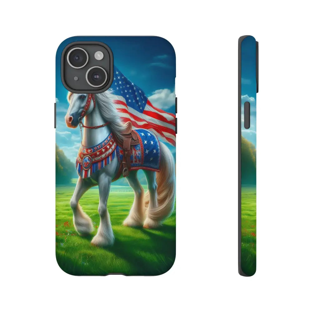 Patriotic iPhone Cell Phone Case Smart Phone Covers iPhone Tough Cases - iPhone 15 Plus / Matte - Phone Case