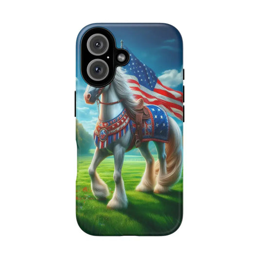 Patriotic iPhone Cell Phone Case Smart Phone Covers iPhone Tough Cases - iPhone 16 / Matte - Phone Case