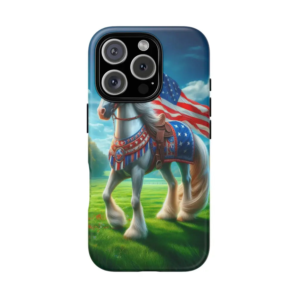 Patriotic iPhone Cell Phone Case Smart Phone Covers iPhone Tough Cases iPhone 16 Pro / Matte Phone Case