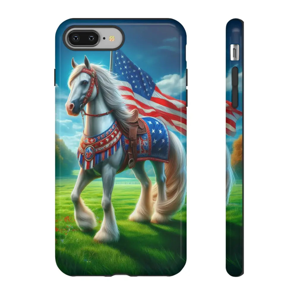 Patriotic iPhone Cell Phone Case Smart Phone Covers iPhone Tough Cases iPhone 8 Plus / Glossy Phone Case