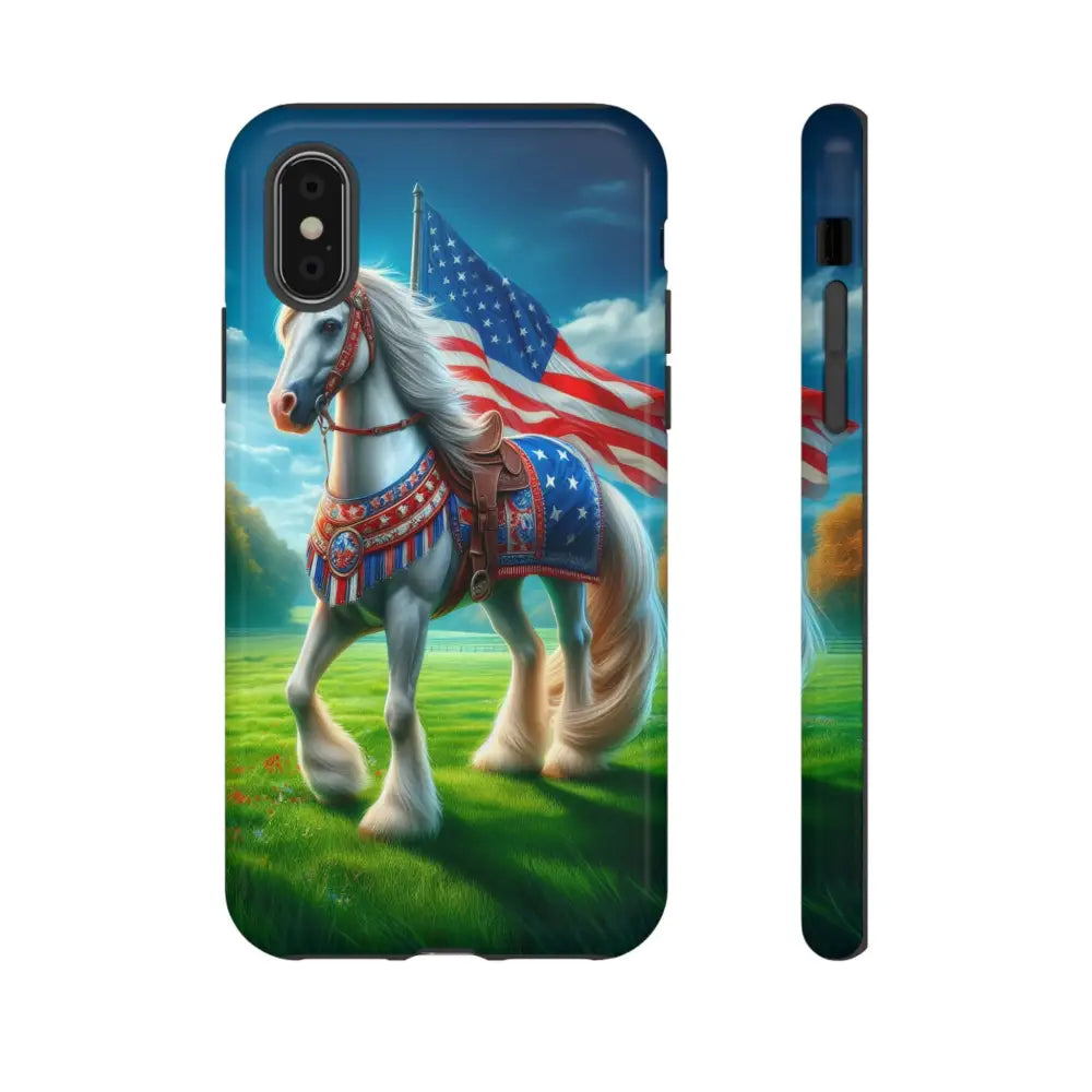 Patriotic iPhone Cell Phone Case Smart Phone Covers iPhone Tough Cases iPhone X / Glossy Phone Case