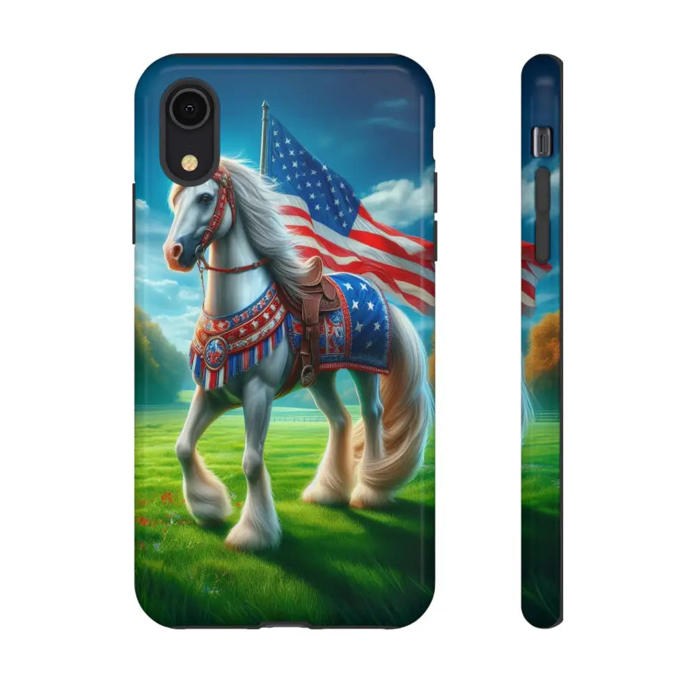 Patriotic iPhone Cell Phone Case Smart Phone Covers iPhone Tough Cases iPhone XR / Glossy Phone Case