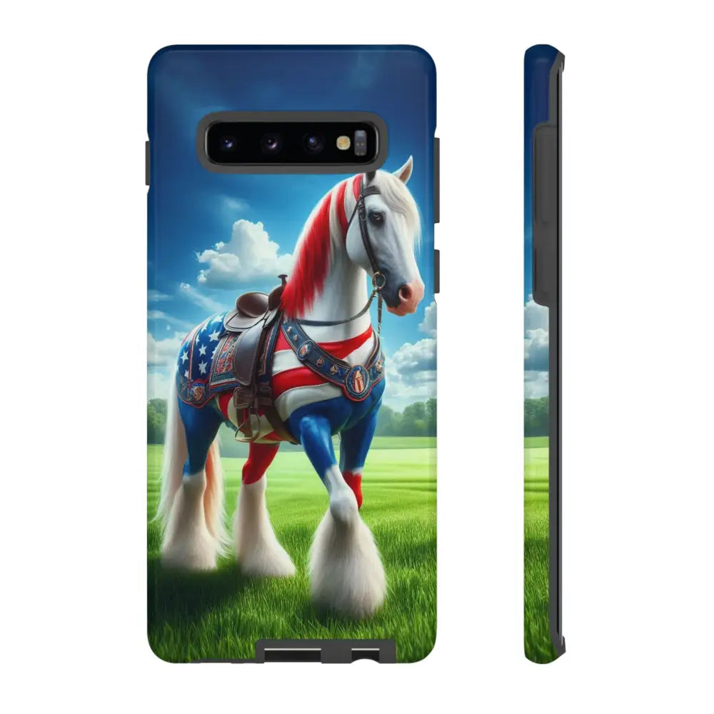 Patriotic Samsung Cell Phone Case Tough Samsung Cover Gifts Samsung Galaxy S10 Plus / Glossy Phone Case